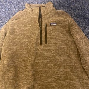 Patagonia Better Sweater 1/4 Zip XL Tan/Brown